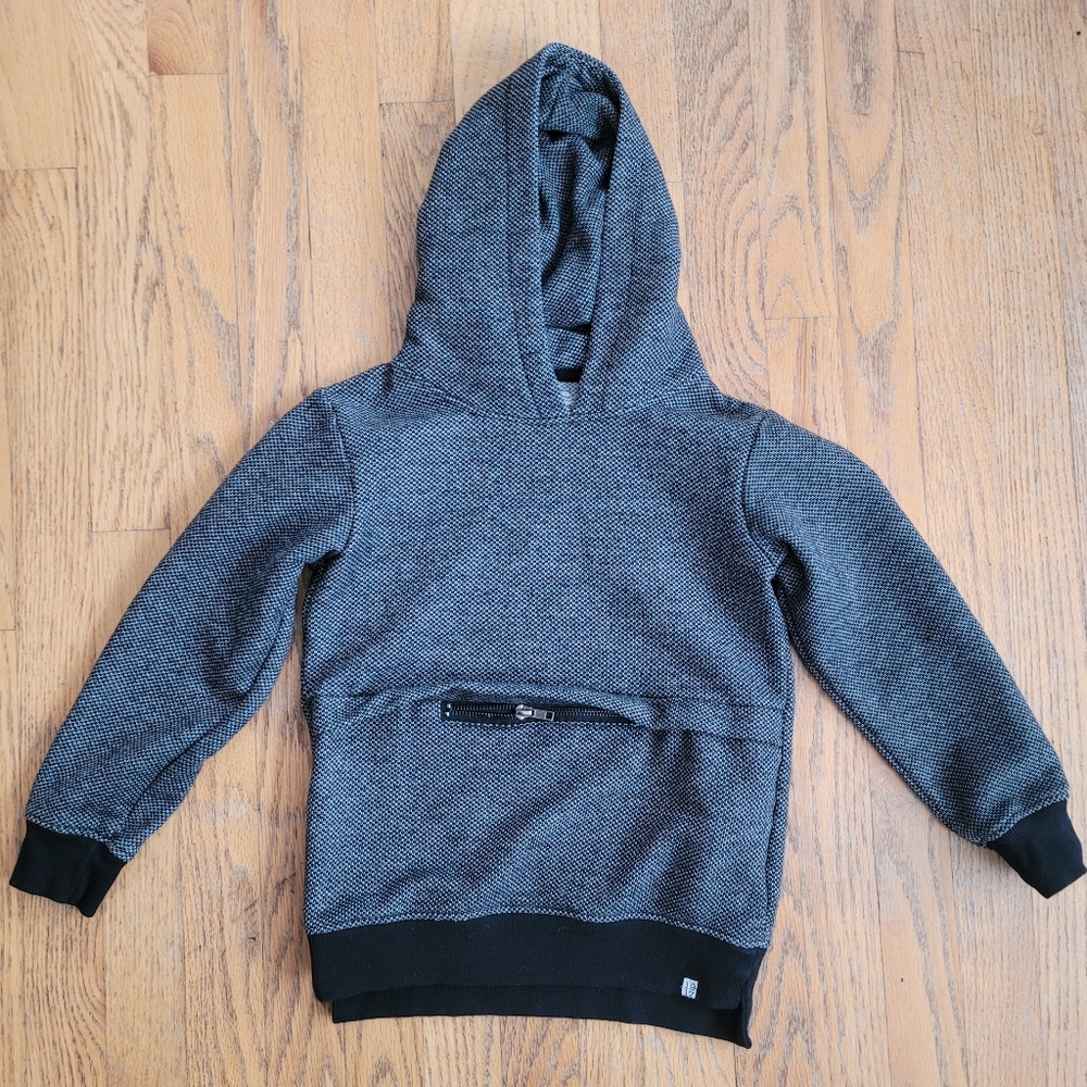 Boys Sovereign Code Gray Hooded Sweatshirt, Size 7